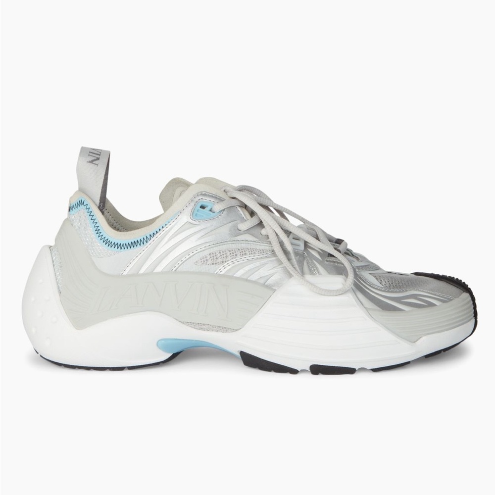 Lanvin Flash-X Sneakers Silver Men’s Size EU 39/US 6